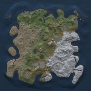 Thumbnail Rust Map: Procedural Map, Size: 3500, Seed: 153786657, 18 Monuments