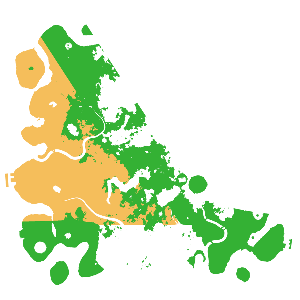 Biome Rust Map: Procedural Map, Size: 4500, Seed: 6173624
