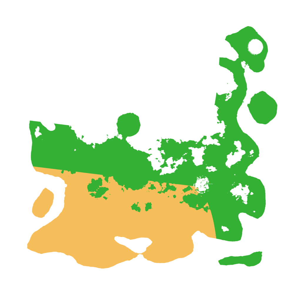 Biome Rust Map: Barren, Size: 3500, Seed: 1389120001