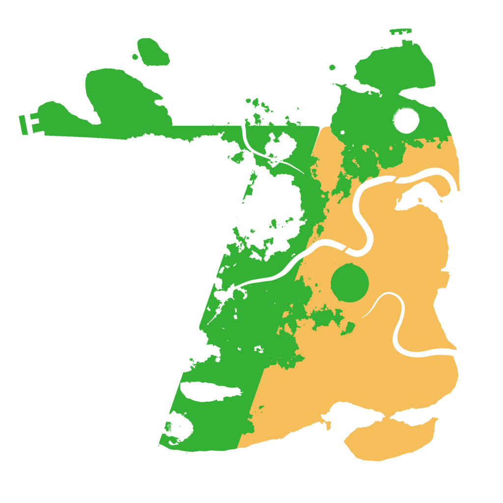 Biome Rust Map: Procedural Map, Size: 3500, Seed: 61252312