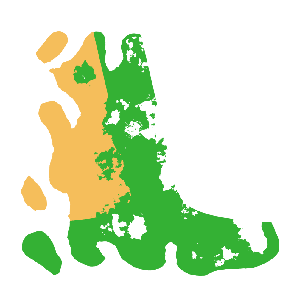 Biome Rust Map: Barren, Size: 3250, Seed: 1052861021