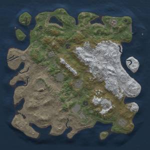 Thumbnail Rust Map: Procedural Map, Size: 4250, Seed: 1504783519, 19 Monuments