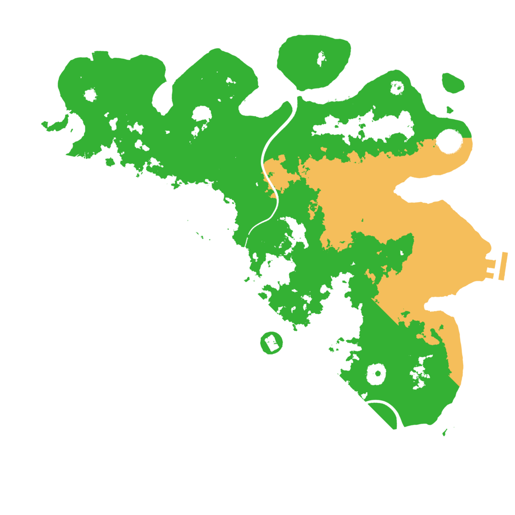 Biome Rust Map: Procedural Map, Size: 3700, Seed: 639583094