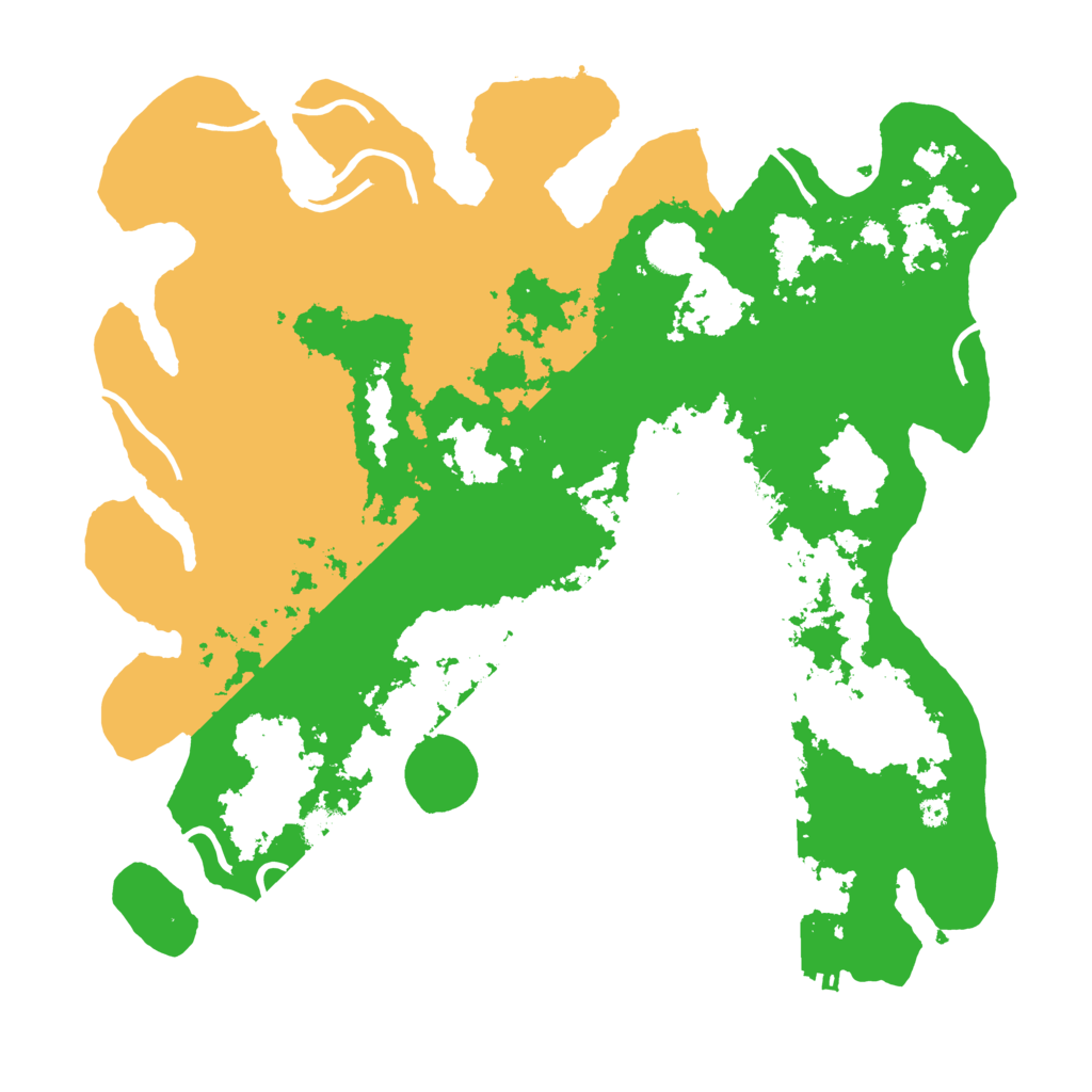 Biome Rust Map: Procedural Map, Size: 3950, Seed: 299345002