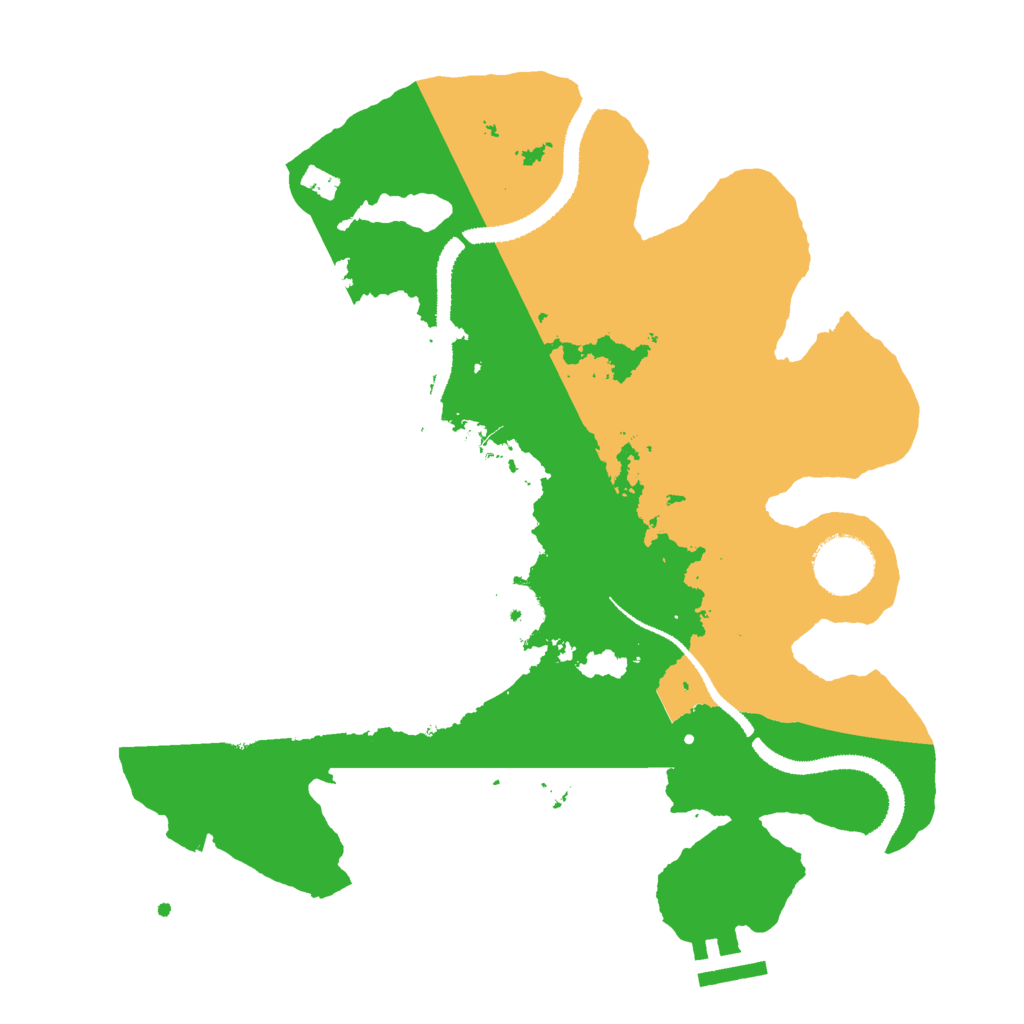 Biome Rust Map: Procedural Map, Size: 3000, Seed: 6033273