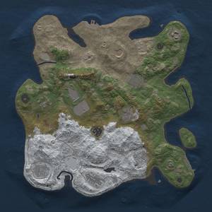 Thumbnail Rust Map: Procedural Map, Size: 3500, Seed: 1295331190, 20 Monuments