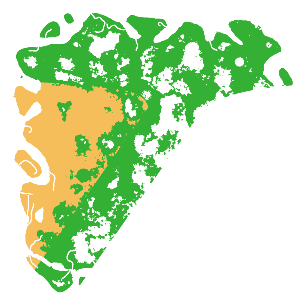 Biome Rust Map: Procedural Map, Size: 6000, Seed: 468150