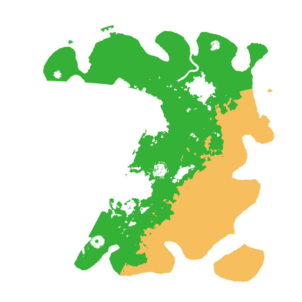 Biome Rust Map: Procedural Map, Size: 3500, Seed: 126764