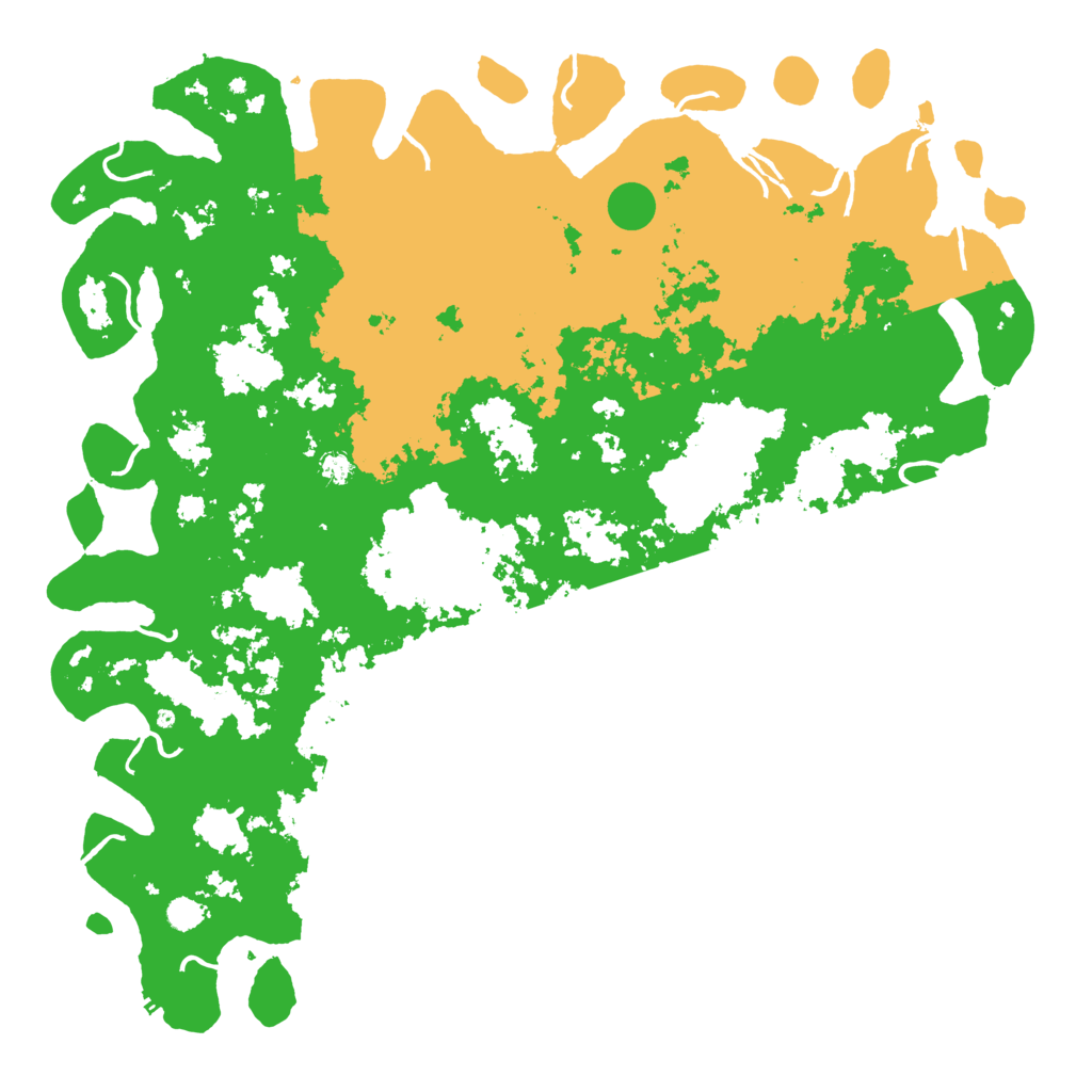 Biome Rust Map: Procedural Map, Size: 6000, Seed: 166886