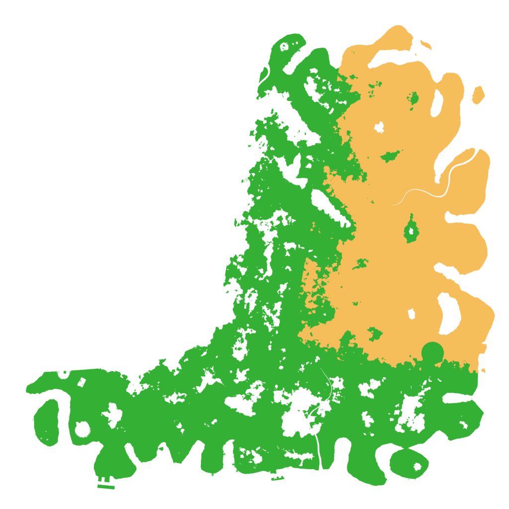 Biome Rust Map: Procedural Map, Size: 6000, Seed: 981413