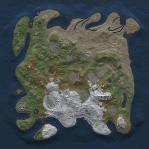 Thumbnail Rust Map: Procedural Map, Size: 3850, Seed: 307408332, 20 Monuments