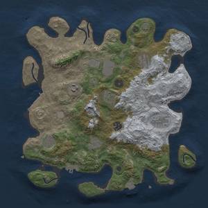 Thumbnail Rust Map: Procedural Map, Size: 3500, Seed: 38, 16 Monuments