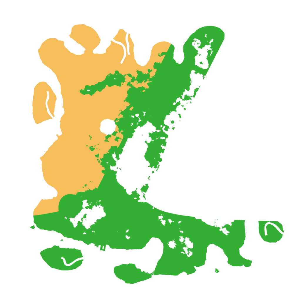 Biome Rust Map: Procedural Map, Size: 3500, Seed: 38