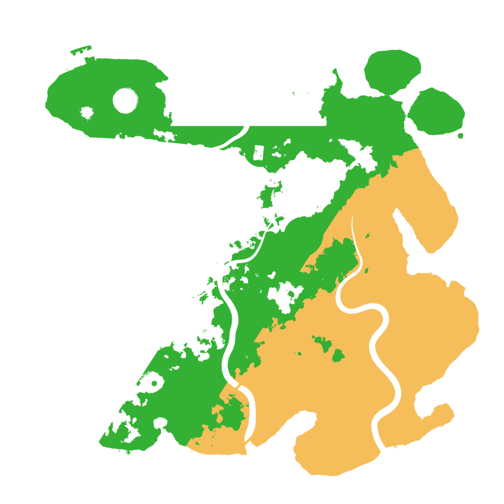 Biome Rust Map: Procedural Map, Size: 3600, Seed: 22269