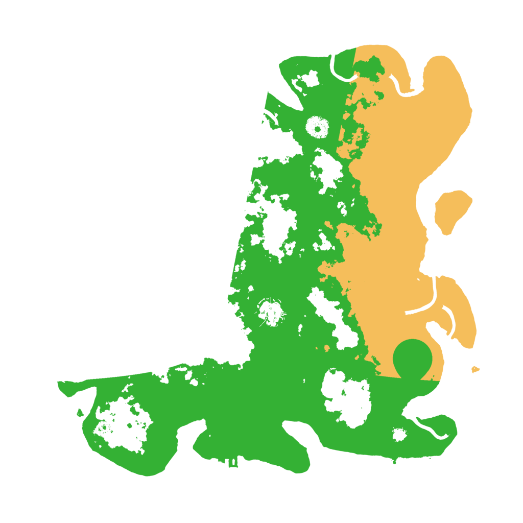 Biome Rust Map: Procedural Map, Size: 3500, Seed: 123451