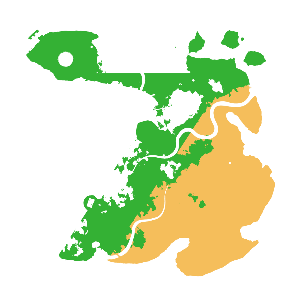 Biome Rust Map: Procedural Map, Size: 3500, Seed: 22269