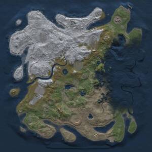 Thumbnail Rust Map: Procedural Map, Size: 4000, Seed: 720948156, 16 Monuments