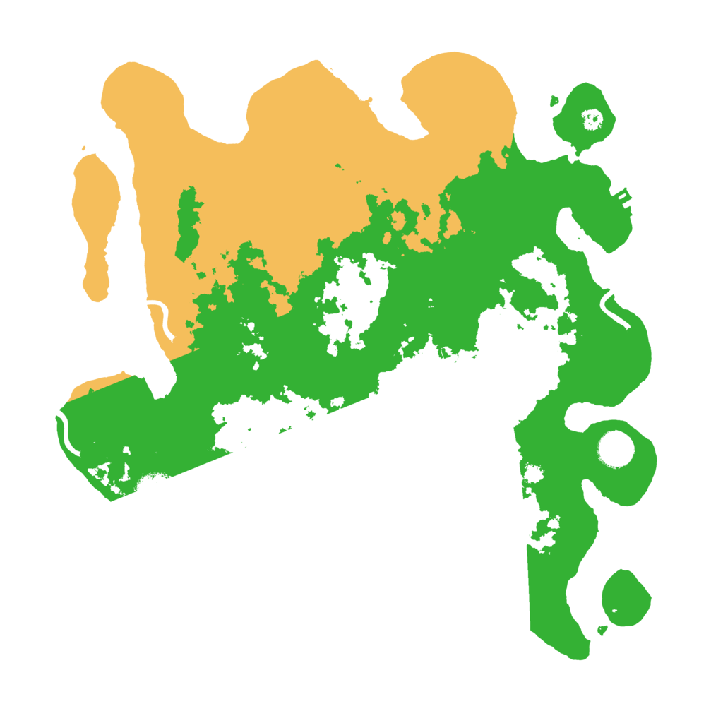 Biome Rust Map: Procedural Map, Size: 3500, Seed: 447306721
