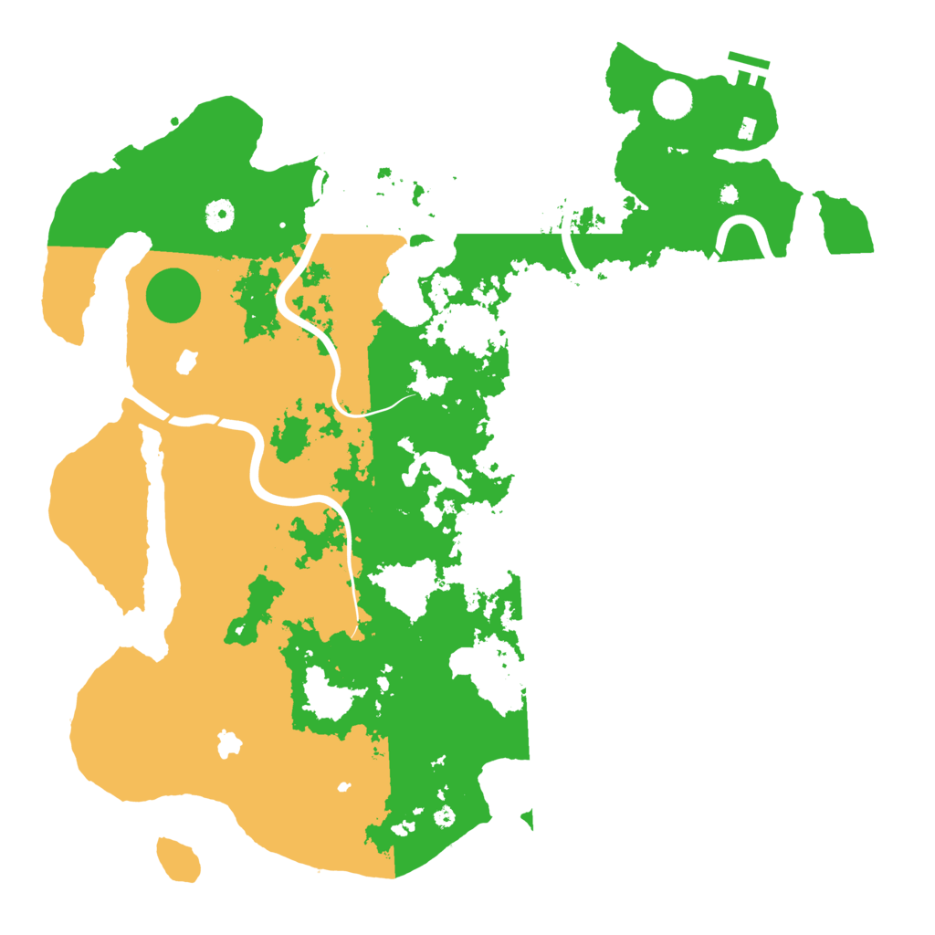 Biome Rust Map: Procedural Map, Size: 4500, Seed: 1335789456