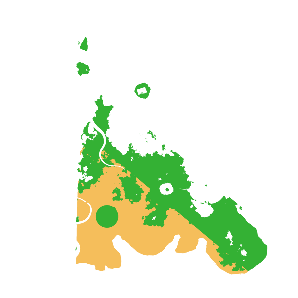 Biome Rust Map: Procedural Map, Size: 3500, Seed: 2878