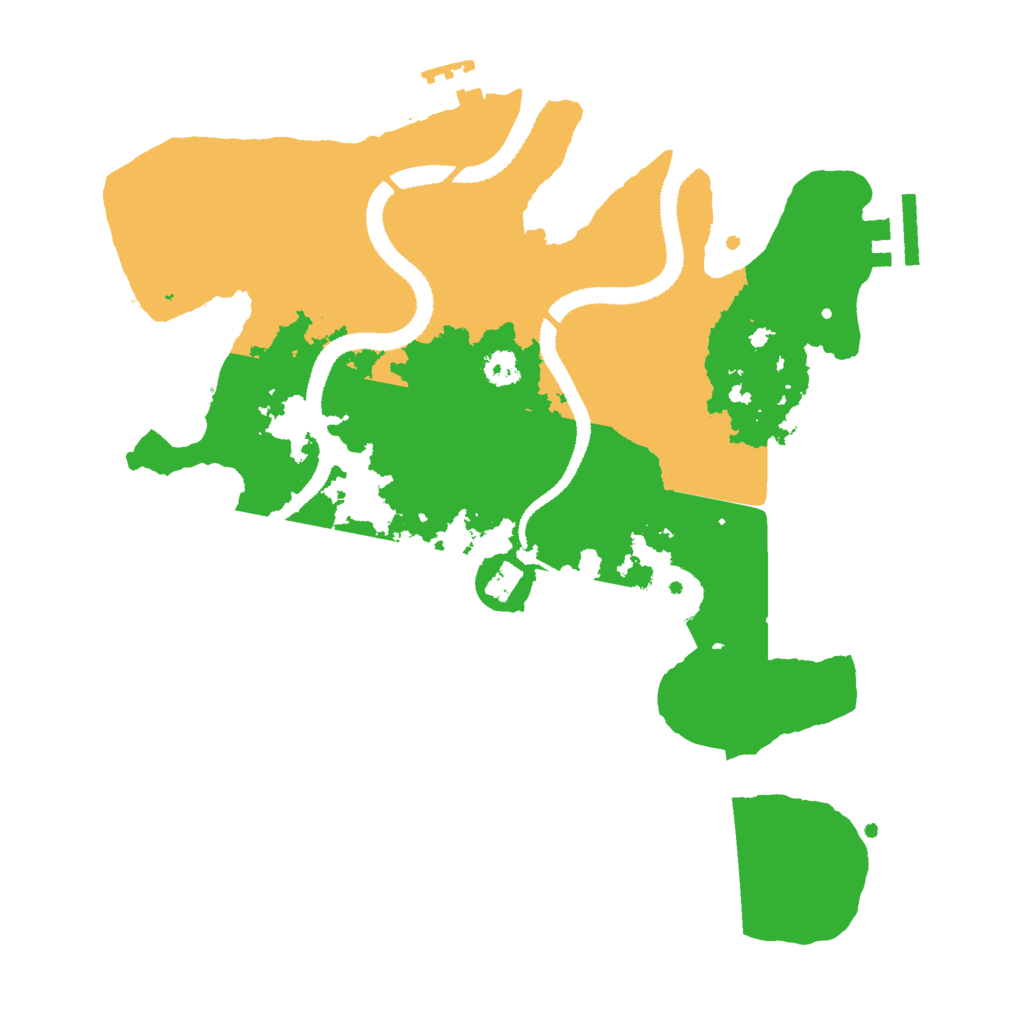 Biome Rust Map: Procedural Map, Size: 2900, Seed: 543504762