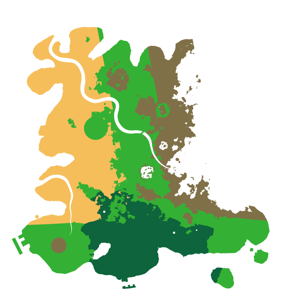 Biome Rust Map: Procedural Map, Size: 3500, Seed: 245709096