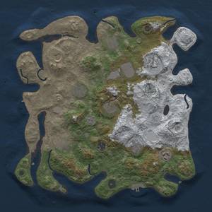 Thumbnail Rust Map: Procedural Map, Size: 3700, Seed: 72261865, 20 Monuments