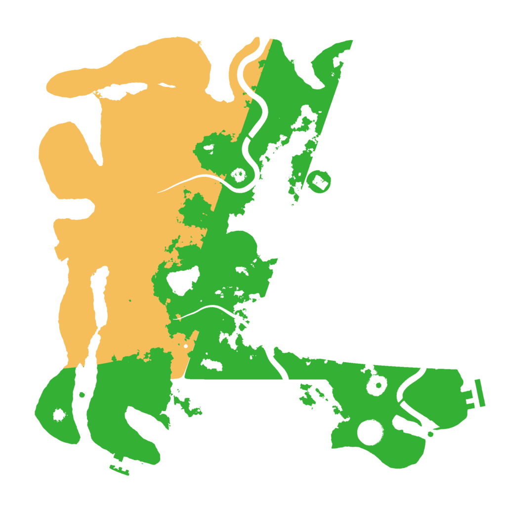 Biome Rust Map: Procedural Map, Size: 3700, Seed: 72261865