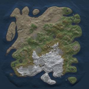 Thumbnail Rust Map: Procedural Map, Size: 3750, Seed: 1118114505, 20 Monuments