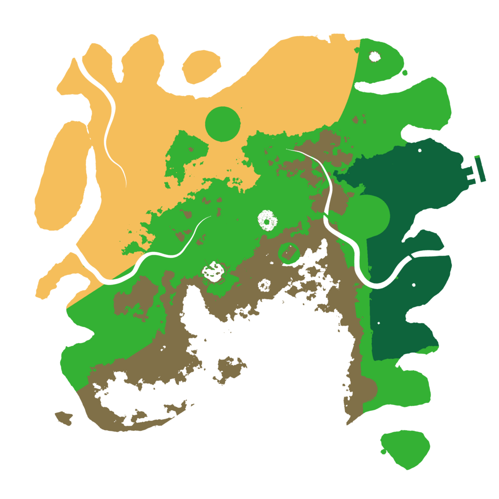 Biome Rust Map: Procedural Map, Size: 3750, Seed: 1118114505