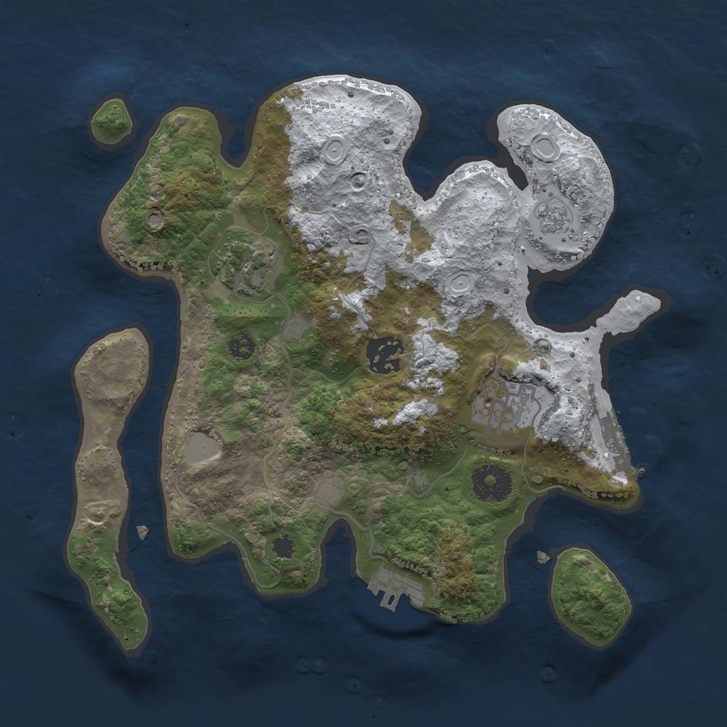 Rust Map: Procedural Map, Size: 2789, Seed: 153, 11 Monuments