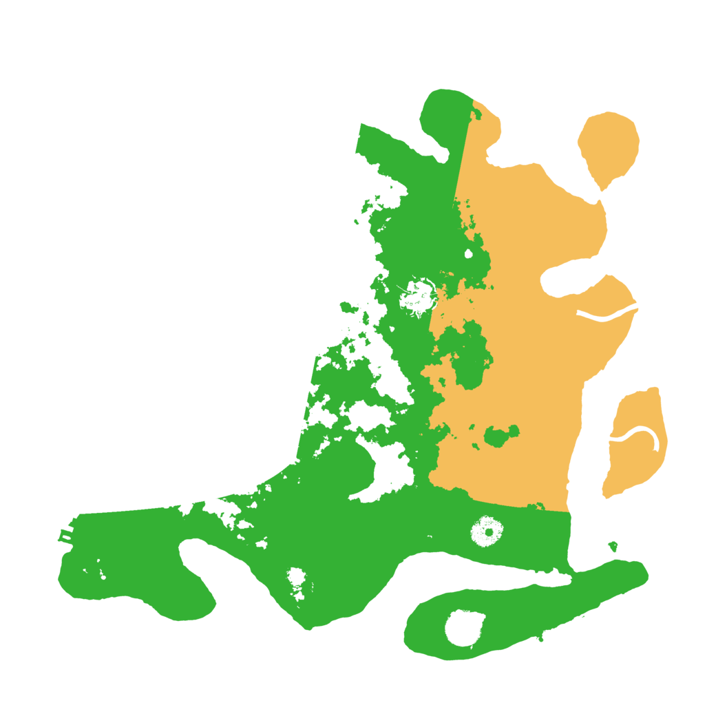 Biome Rust Map: Procedural Map, Size: 3500, Seed: 23616
