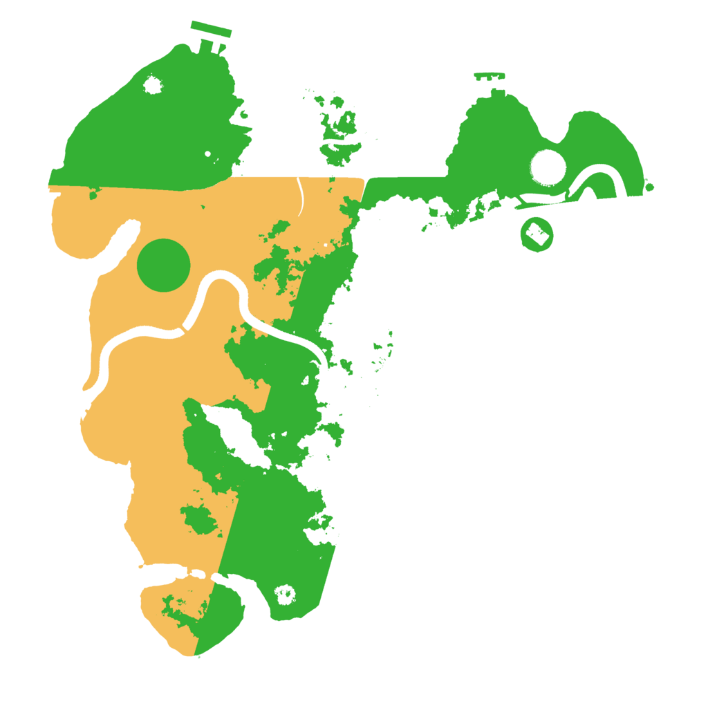 Biome Rust Map: Procedural Map, Size: 3500, Seed: 346597122