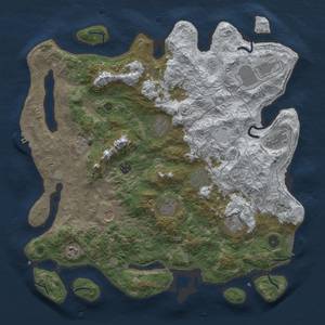 Thumbnail Rust Map: Procedural Map, Size: 4250, Seed: 69999579, 19 Monuments