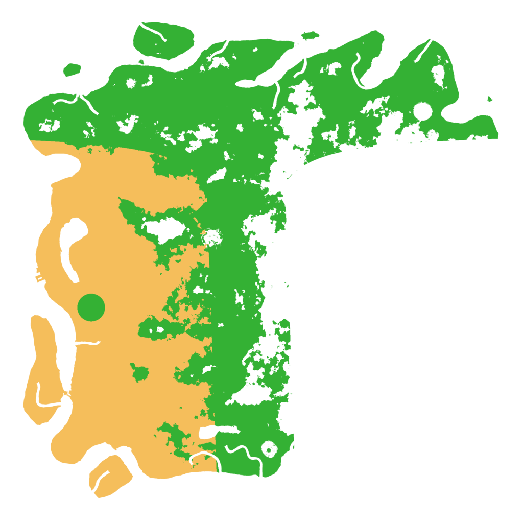 Biome Rust Map: Procedural Map, Size: 5000, Seed: 662290