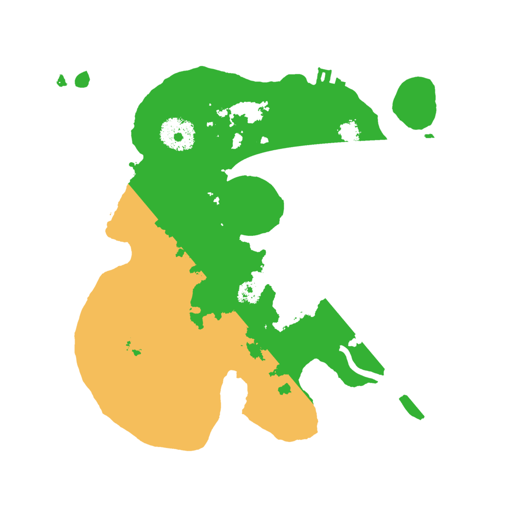Biome Rust Map: Procedural Map, Size: 2300, Seed: 2515