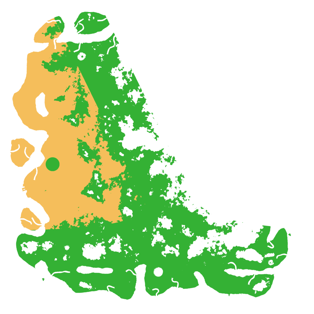 Biome Rust Map: Procedural Map, Size: 6000, Seed: 55658