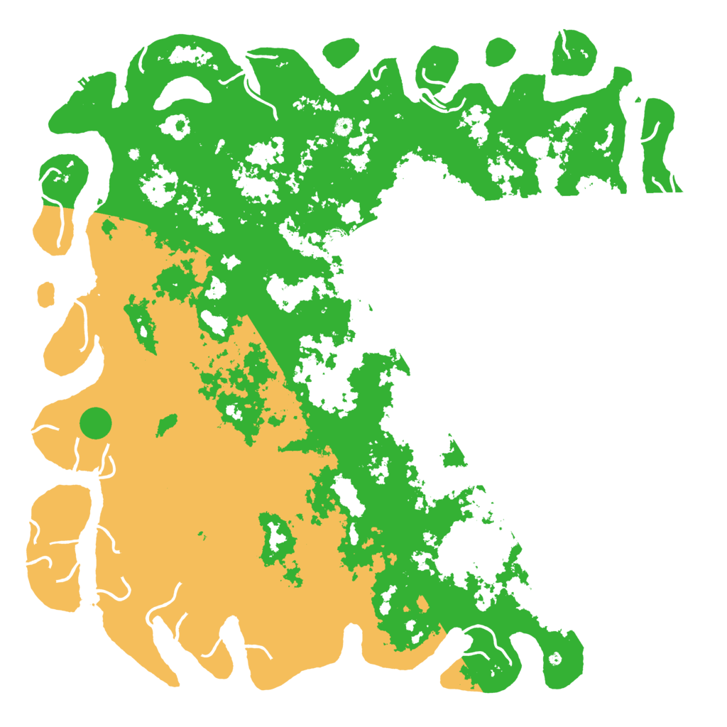 Biome Rust Map: Procedural Map, Size: 6000, Seed: 421170