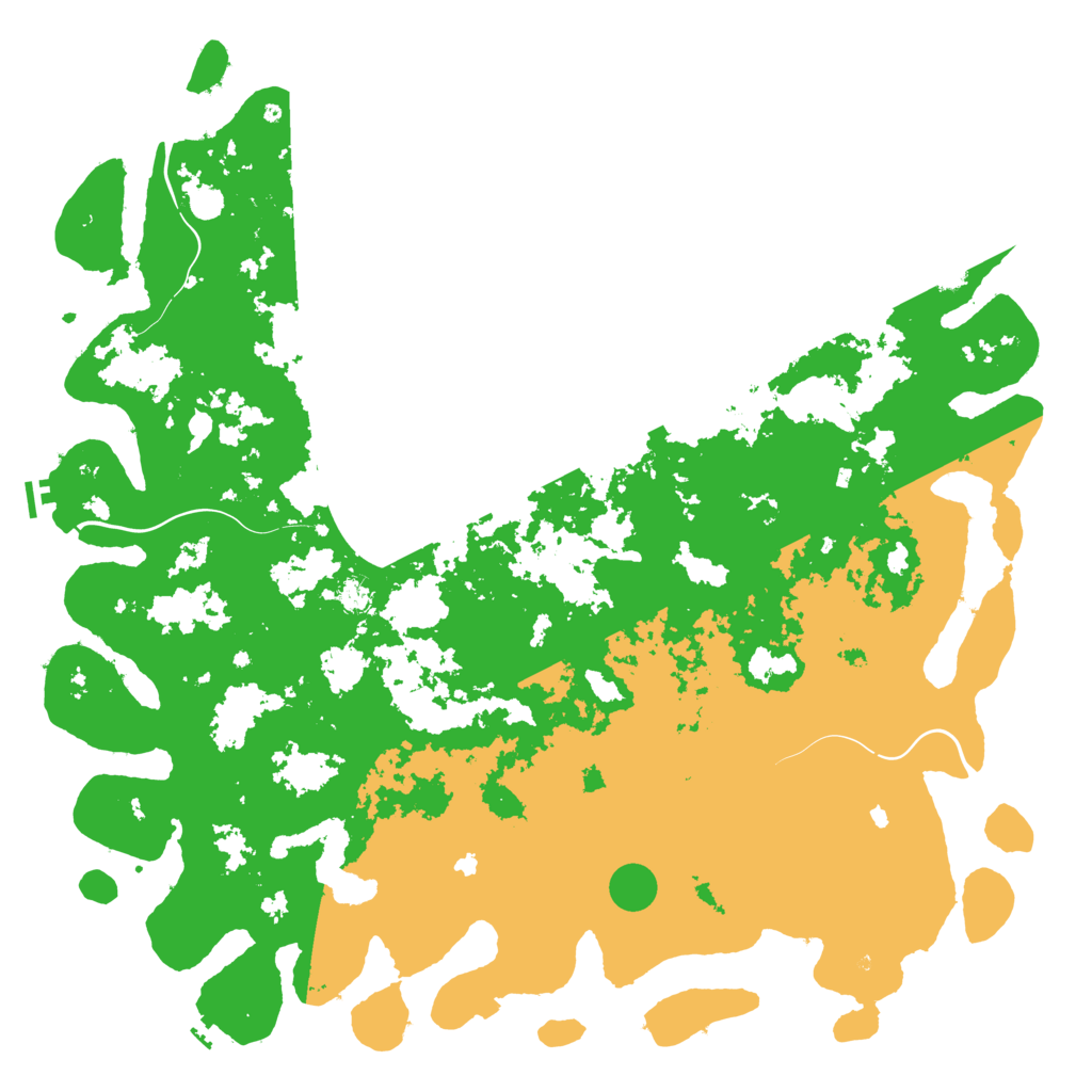 Biome Rust Map: Procedural Map, Size: 6000, Seed: 834296