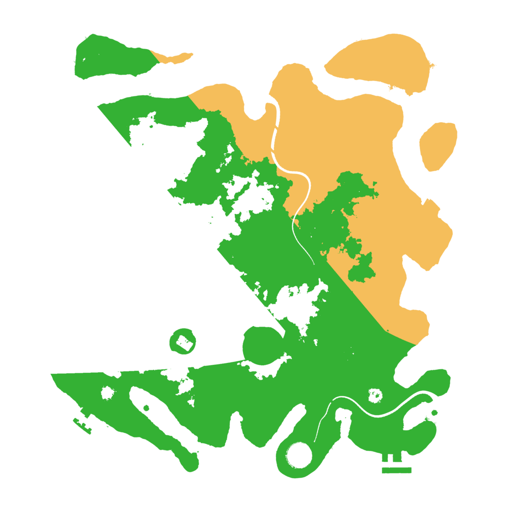 Biome Rust Map: Procedural Map, Size: 3500, Seed: 638976316