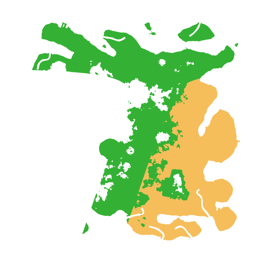 Biome Rust Map: Procedural Map, Size: 3550, Seed: 3103685