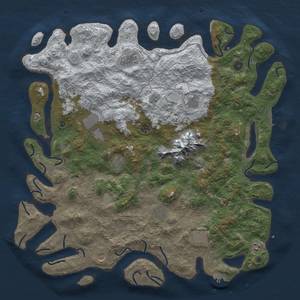 Thumbnail Rust Map: Procedural Map, Size: 5000, Seed: 150, 19 Monuments