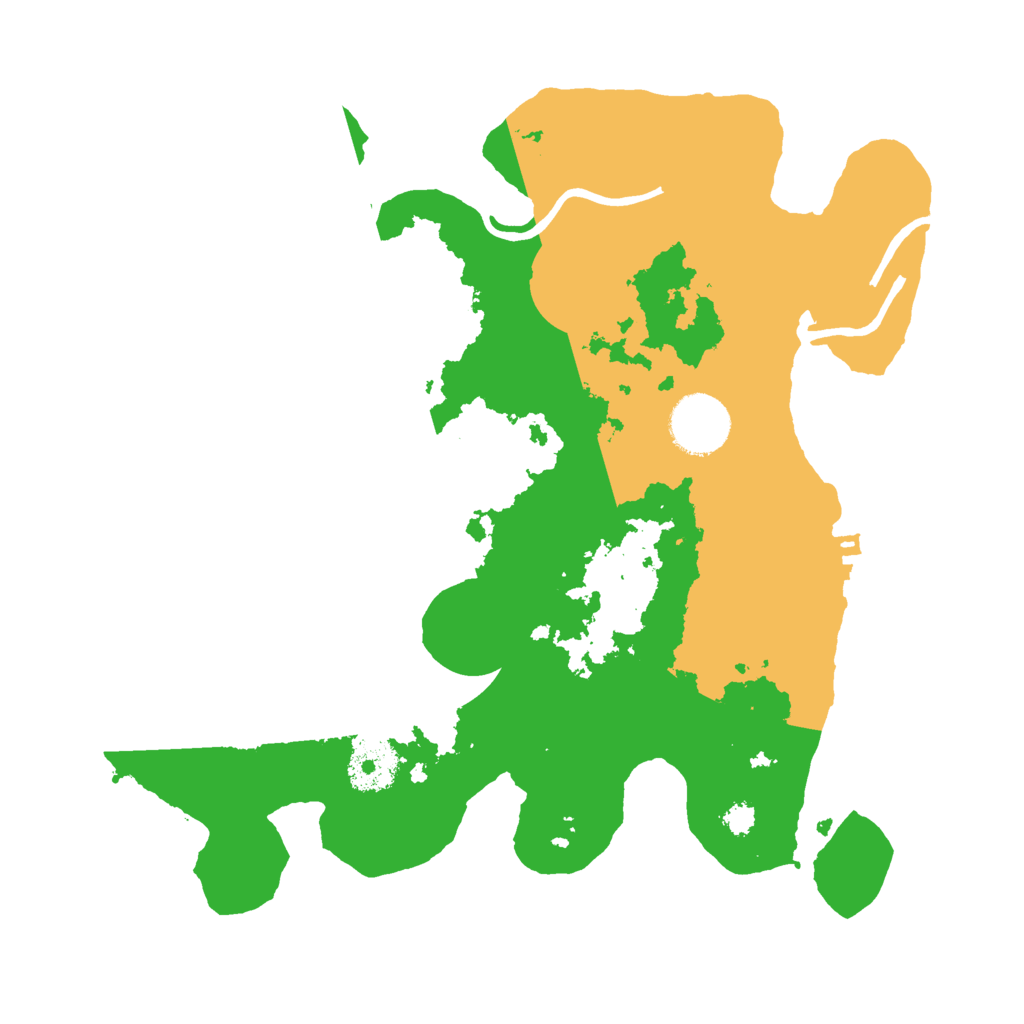 Biome Rust Map: Procedural Map, Size: 3000, Seed: 2042916533