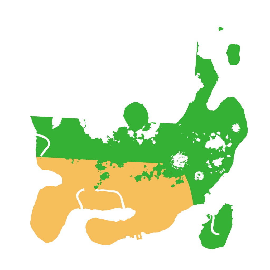 Biome Rust Map: Procedural Map, Size: 3000, Seed: 2107721438