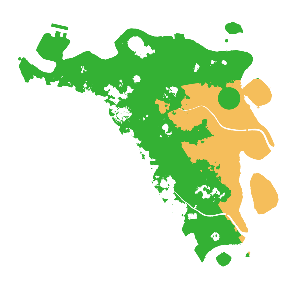 Biome Rust Map: Procedural Map, Size: 3500, Seed: 1405422216