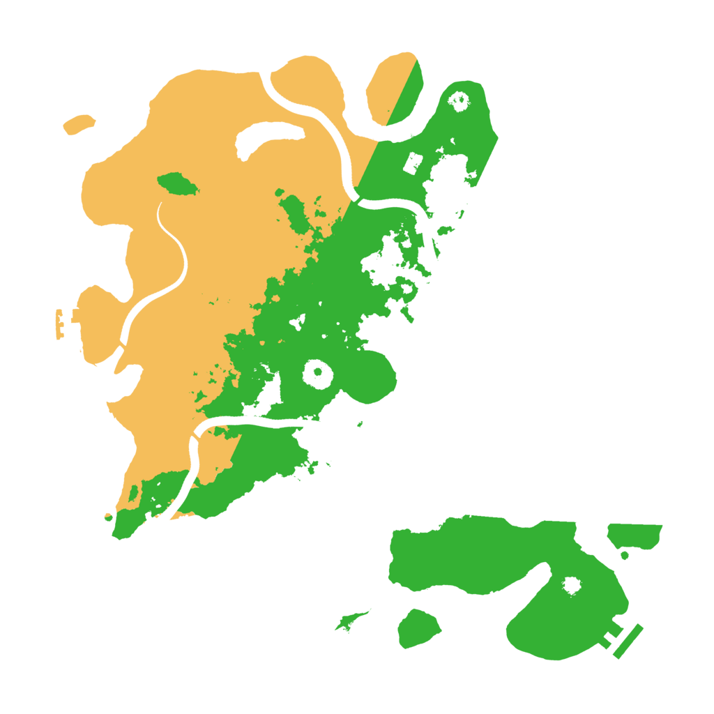 Biome Rust Map: Procedural Map, Size: 3600, Seed: 141522465