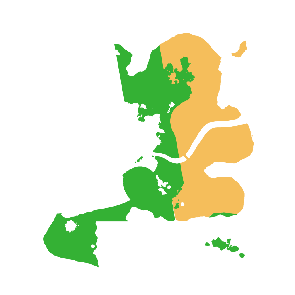 Biome Rust Map: Procedural Map, Size: 2300, Seed: 1117054717