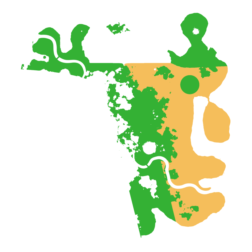 Biome Rust Map: Procedural Map, Size: 3500, Seed: 517777489