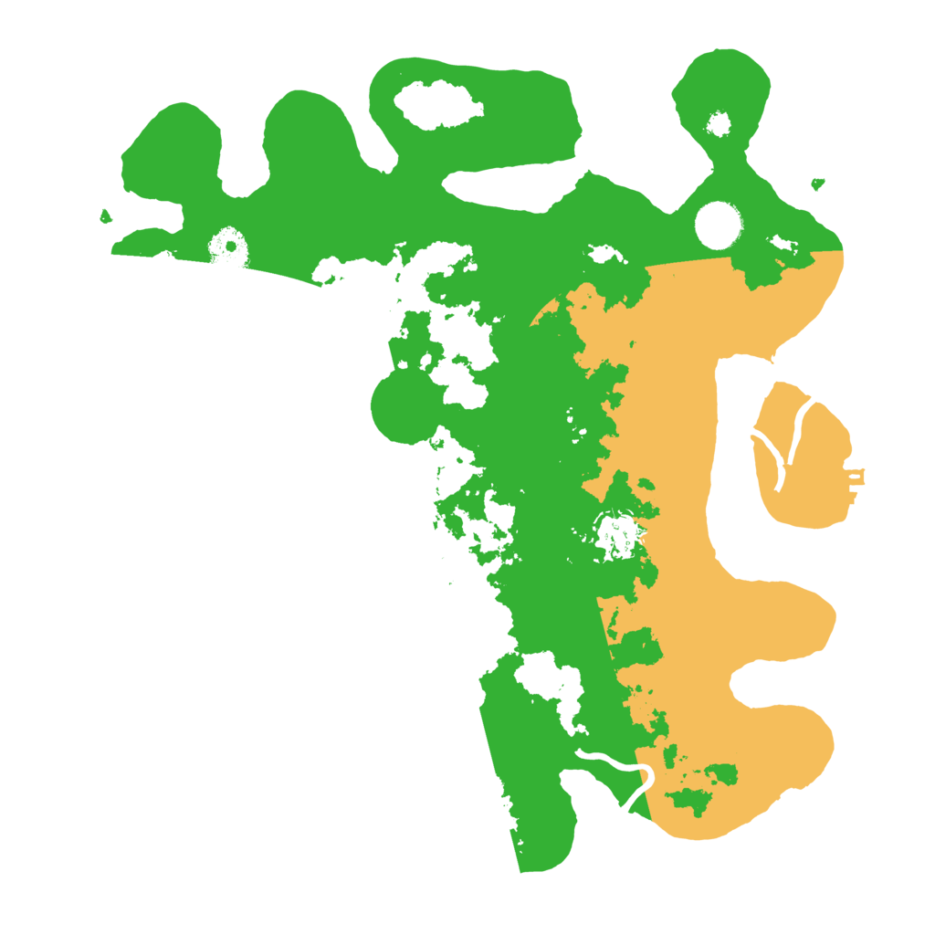 Biome Rust Map: Procedural Map, Size: 3500, Seed: 517777489