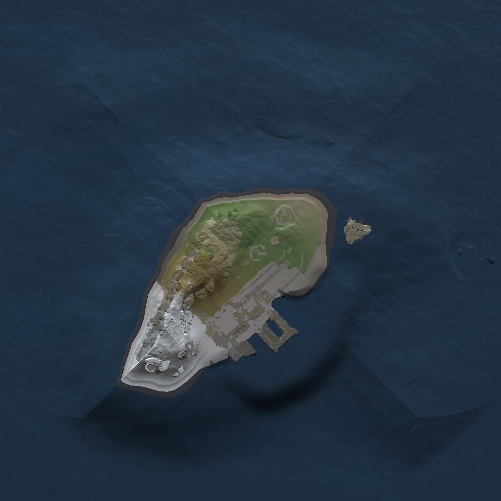 Rust Map: Procedural Map, Size: 1000, Seed: 2344411, 4 Monuments